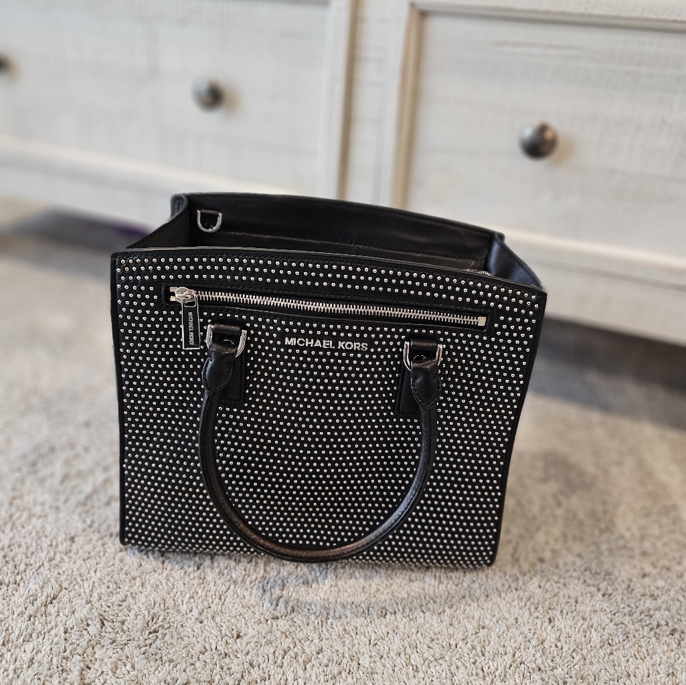 Michael Kors Black Studded Women's Bag